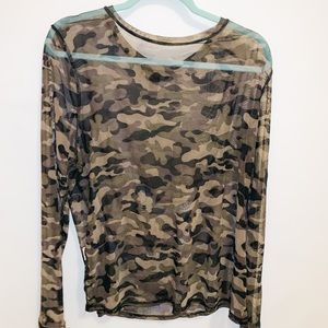 Sheer Long Sleeve Shirt